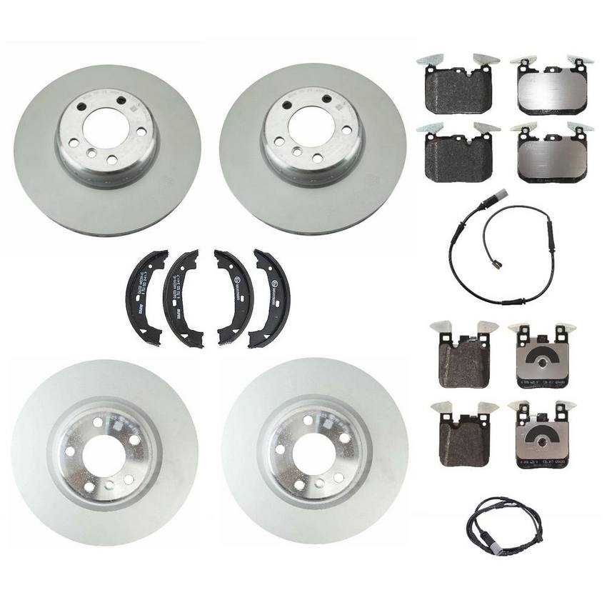 BMW Brake Kit - Pads and Rotors Front &  Rear (340mm/345mm)